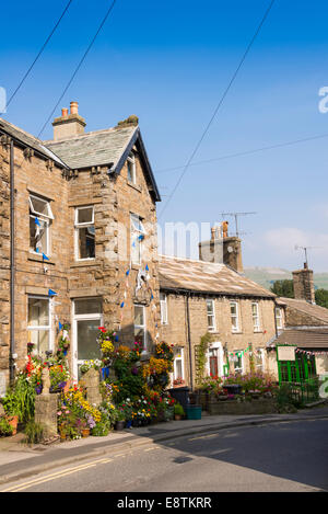 Ferienhäuser in Hawes, Wensleydale, North Yorkshire, England, Vereinigtes Königreich. Stockfoto