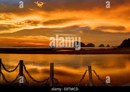 Thailands Westküste, Provinz Trang, Sikao, Süd-Thailand. Stockfoto