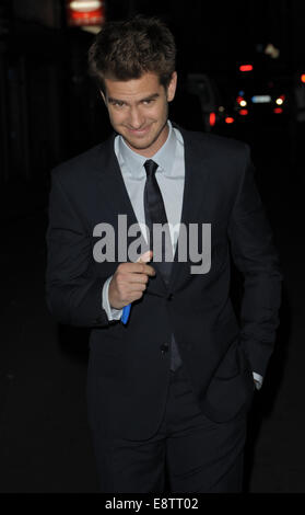 Paris-Premiere von "The Amazing Spider-Man 2" - Ankünfte mit: Andrew Garfield wo: Paris, Frankreich bei: 11. April 2014 Stockfoto