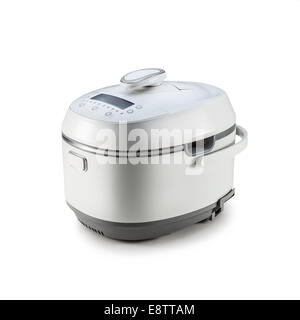 Multi-Kocher auf dem weißen Hintergrund isoliert Stockfoto