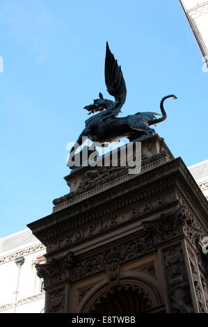 Temple Bar Drachenstatue, Fleet Street, London, UK Stockfoto