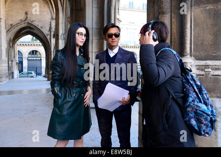 Hong Kong, China. 14. Oktober 2014. Nicholas Tse auf dem Gelände des seine TV zeigen Koch Nic in Hong Kong, China am 13. Oktober 2014. Credit: Foto oben Corporation/Alamy Live-Nachrichten Stockfoto