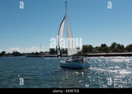 Sodus Bay Marina. Stockfoto