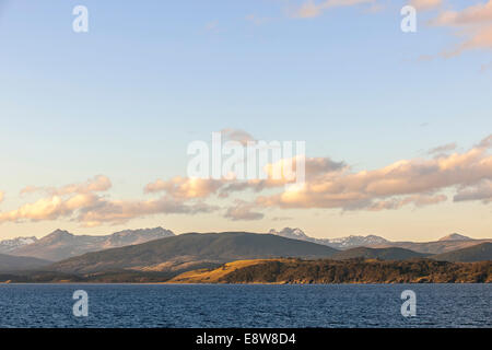 Landschaft am Beagle-Kanal, Provinz Tierra del Fuego, Argentinien Stockfoto