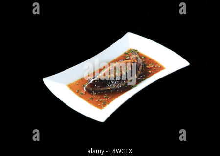 Chinesischen Bauern nach Hause Gefrorener Fisch Stockfoto