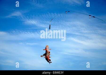 Hainan Sanya Yalong Bay Angeln Stockfoto