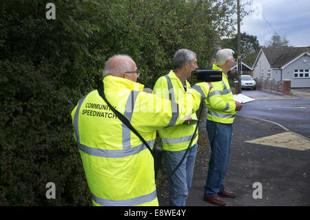 Community-Geschwindigkeit-Check-team Stockfoto