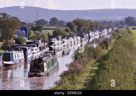 Shropshire Union Canal bei Hargrave Südosten Waverton und Chester Stockfoto