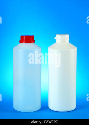 Flaschen und Behälter Stockfoto