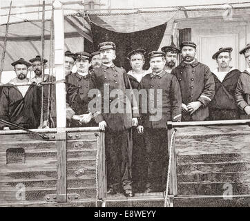 Pierre Loti, Pseudonym von Julien Viaud, 1850-1923, im Jahre 1892 das Kommando über das spanische Kanonenboot Javelot hier zu sehen. Stockfoto