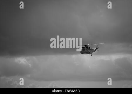 Sea King Rettungshubschrauber bei Clacton Air show 2015 Stockfoto