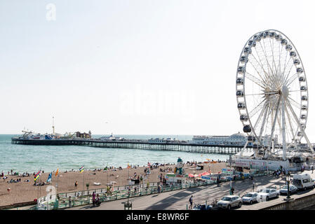 Reisen / touristische Bilder von Brighton und Hove, Sussex, England, Meer, Pier, Stadt, Geschäfte, Strand, Stege, Sehenswürdigkeiten, Pavillon, Stockfoto