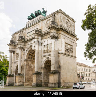 Das Siegestor (Siegestor) in München (Deutschland, Bayern) Stockfoto