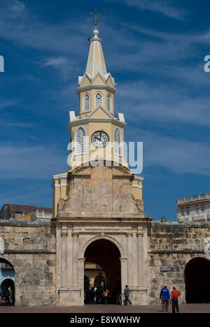 Puerto del Reloj, Cartagena de Indias, Kolumbien Stockfoto