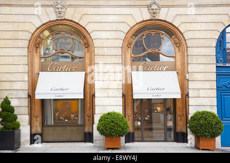 Cartier-Shop in Place Vendome in Paris Stockfoto