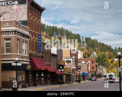 Historische Hauptstraße in Deadwood, South Dakota, USA Stockfoto