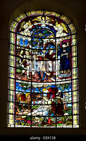 Glasfenster im St. Anne Kathedrale Cathedral Quarter, Belfast, Nordirland, Vereinigtes Königreich Stockfoto