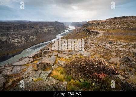 Dettifoss-Wasserfall in North West Island Stockfoto