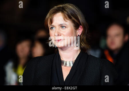 Schauspielerin Emily Watson besucht auf 14.10.2014 im ODEON Leicester Square, London das TESTAMENT von Jugend Weltpremiere auf der BFI London Film Festival Herzstück Gala unterstützt durch The Mayor of London. Personen im Bild: Emily Watson. Bild von Julie Edwards Stockfoto