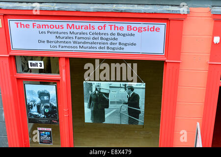 Stock Foto - die Bogside Artists Galerie und Shop, Derry, Londonderry, Nordirland. © George Sweeney /Alamy Stockfoto