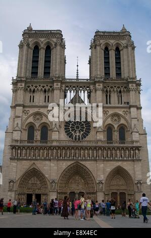 Das Bild von der Notre dam de Paris Stockfoto