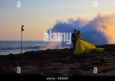 Küste der Insel Nusa Penida. Stockfoto