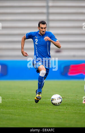 Reggio Emilia, Italien. 14. Oktober 2014. Davide Zappacosta (ITA) Fußball: UEFA European Under-21 Championship 2015 Qualifikation Play-offs Rückspiel-match zwischen Italien 3-1 Slowakei bei Mapei Stadion-Citta del Tricolore in Reggio Emilia, Italien. © Maurizio Borsari/AFLO/Alamy Live-Nachrichten Stockfoto