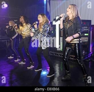 Allerheiligen Höchstleistungen live Featuring G-A-Y: All Saints, Melanie Blatt, Shaznay Lewis, Natalie Appleton, Nicole Appleton wo: London, Vereinigtes Königreich bei: 12. April 2014 Stockfoto