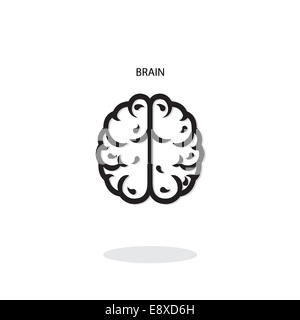 Gehirn-Symbol, Bildungskonzept Stockfoto