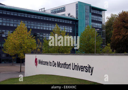 Die Hugh Aston Gebäude, De Montfort University, Leicester, Großbritannien Stockfoto
