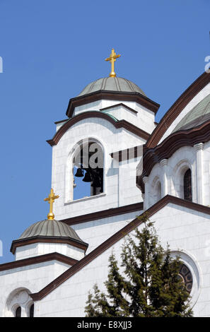 Details der Kathedrale Sveti Sava in Belgrad Stockfoto