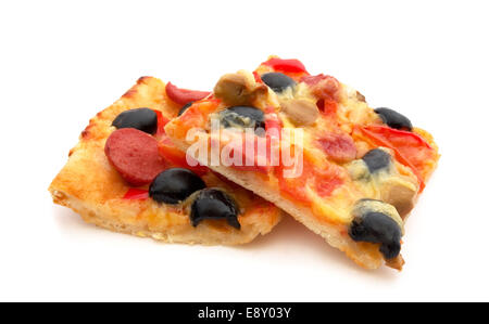 Pizzastücke Stockfoto