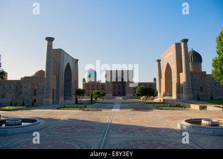 Registan-Platz. Samarkand Stockfoto