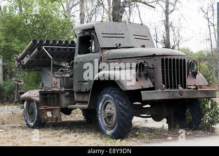 Alten sowjetischen Militär-LKW Stockfoto