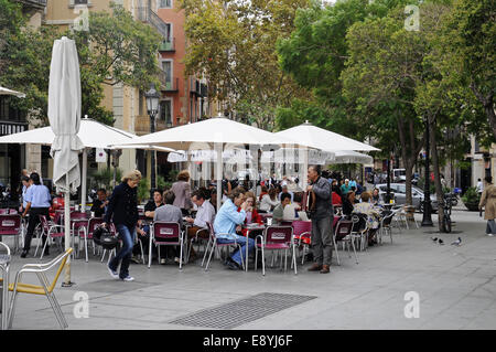 Bezirk in La Ribera Stockfoto