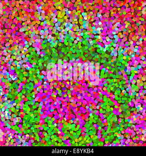 Rosa und grün Mosaik Hintergrundtextur, Füllstoff Bild abstrakt Stockfoto