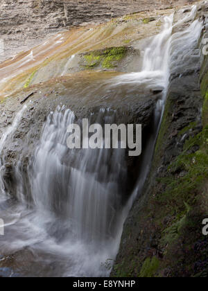 Buttermilk Falls, Ithaca NY USA. Stockfoto