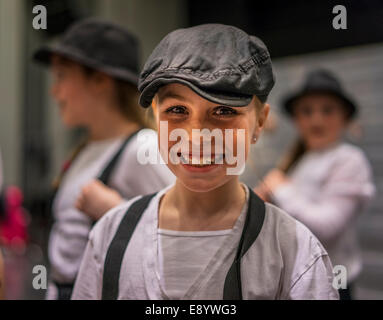 Tänzerin, Kinderfest, Harpa, Reykjavik, Island Stockfoto