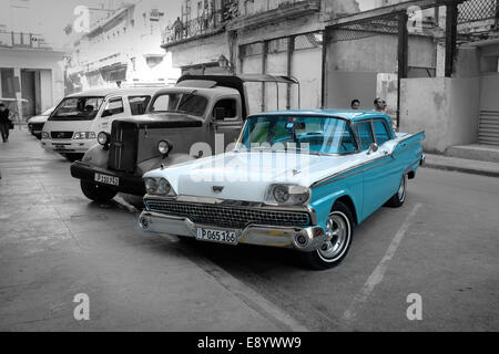 Amerikanische Oldtimer in Havanna, Kuba Stockfoto