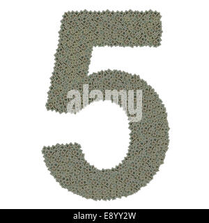 Nummer 5 der alten gemacht und schmutzig Mikroprozessoren Stockfoto