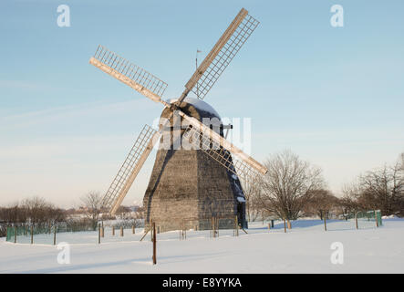 Mill. A Museum der Holzarchitektur in der Nähe von Nowgorod Stockfoto