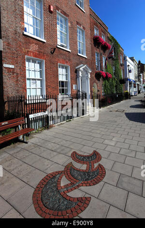 Lymington Stadt High Street; New Forest Nationalpark; Hampshire County; England; Großbritannien, UK Stockfoto