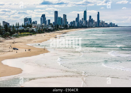 Die Skyline von Surfers Paradise, Gold Coast, Queensland, Australien Stockfoto