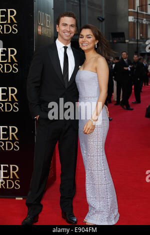 Olivier Awards 2014 mit MasterCard statt am Royal Opera House, Covent Garden - Ankünfte Featuring: Samantha Barks wo: London, Vereinigtes Königreich bei: 13. April 2014 Stockfoto