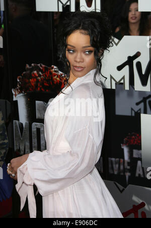 MTV Movie Awards 2014 Ankünfte statt im Nokia Theatre L.A. Live!  Mitwirkende: Rihanna wo: Los Angeles, California, Vereinigte Staaten von Amerika bei: 13. April 2014 Stockfoto