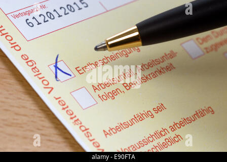 First Certificate Stockfoto