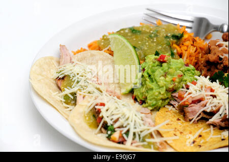 Carnitas Soft Tacos Stockfoto