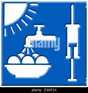 medizinischen Symbol hygiene Stockfoto