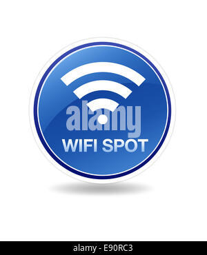 WiFi-Spot-Symbol Stockfoto