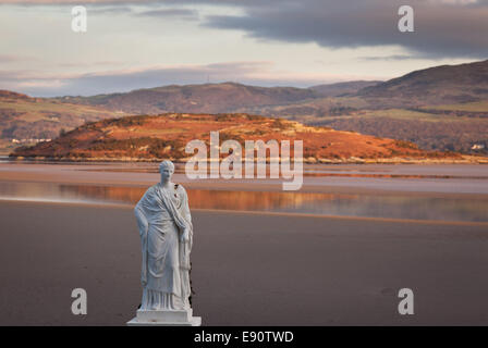 Winter-Szene im Portmeirion in Wales Stockfoto